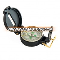 professional portable plastic geological  compass with lensatic and luminous dial