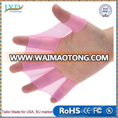 Swim Gear Fins Hand Web Flippers Silicone Training Gloves Women Men Kids ebbed Gloves for Swimming Silicone 3 Size 1 Pair