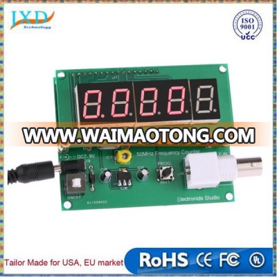 1Hz-50MHz High Sensitivity Frequency Meter frequency counter 7V-9V 50mA DIY Kit cymometer Measurement Tester Module